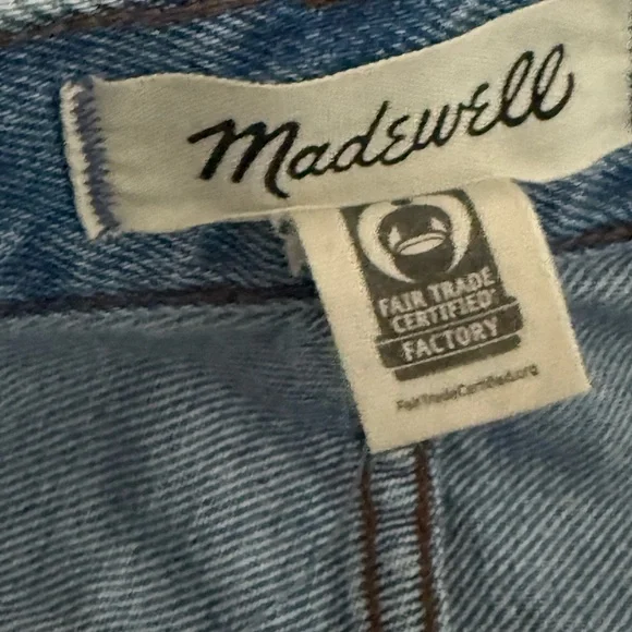 Madewell light wash low slung straight jeans asymmetrical 29 - Picture 9 of 10